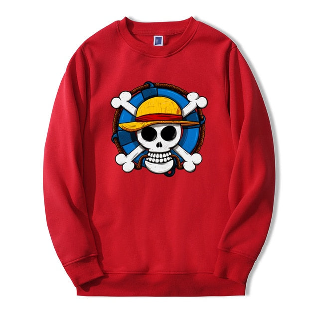 Japan Anime Skull One Piece Sweatshirts Pirate Flag 2019 Arrival Harajuku Mens Hoodies Fashion High Quality fitness Tracksuit