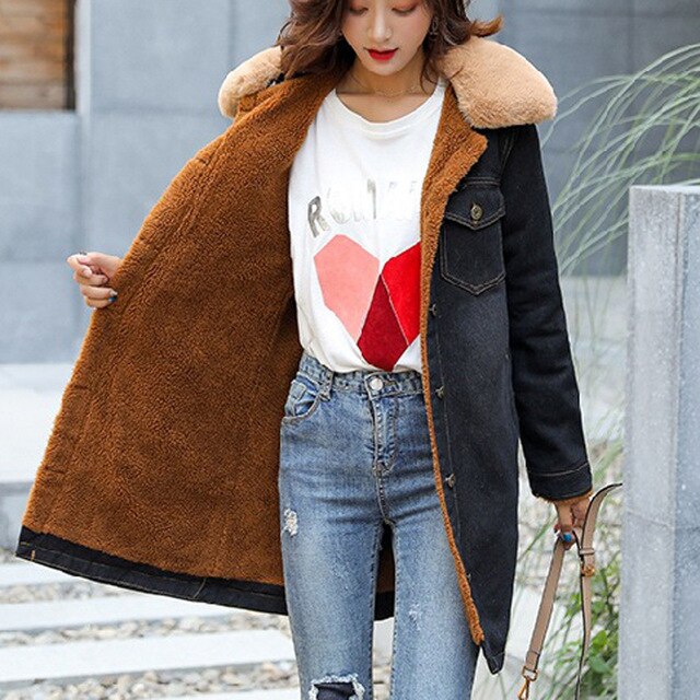 KANCOOLD coats Women Fashion Solid Turn Down Collar Sleeve Long Sleeve Loose Coat Pockets new coat and jackets women 2019Oct30