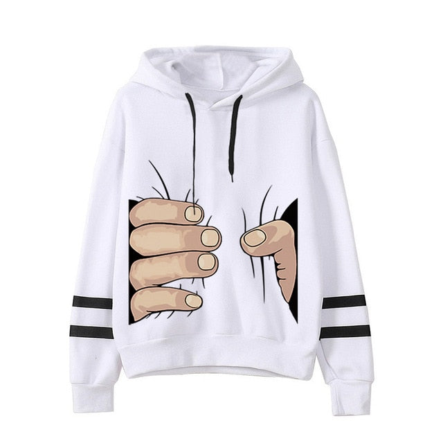 Women Sweatshirt And Hoody Ladies Hooded  Printed Casual Pullovers Girls Long Sleeve Spring Autumn Winter