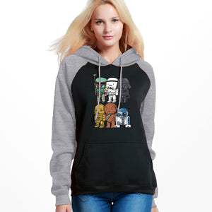 Star Wars Hoodies Sweatshirt Women Yoda Darth Vader Hooded Sweatshirts Hoodies Winter Autumn Fleece Streetwear Starwars Pullover