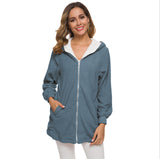Jacket Women's Autumn And Winter Lambswool Coat Soft Color Big Size 5xl Coats Warm New Designer Casual Jackets With Hood Outwear
