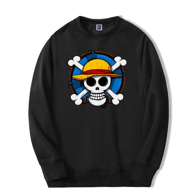 Japan Anime Skull One Piece Sweatshirts Pirate Flag 2019 Arrival Harajuku Mens Hoodies Fashion High Quality fitness Tracksuit
