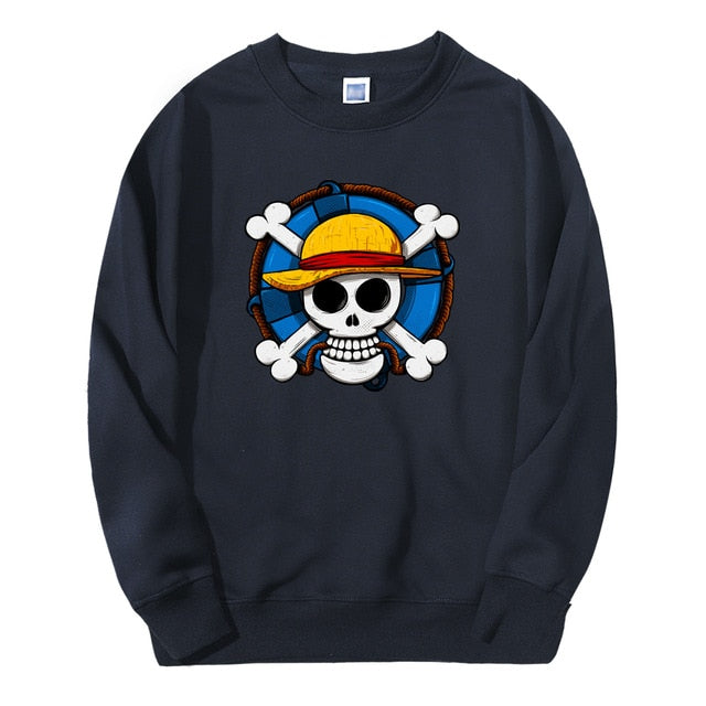 Japan Anime Skull One Piece Sweatshirts Pirate Flag 2019 Arrival Harajuku Mens Hoodies Fashion High Quality fitness Tracksuit