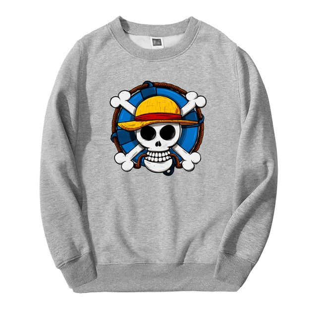 Japan Anime Skull One Piece Sweatshirts Pirate Flag 2019 Arrival Harajuku Mens Hoodies Fashion High Quality fitness Tracksuit