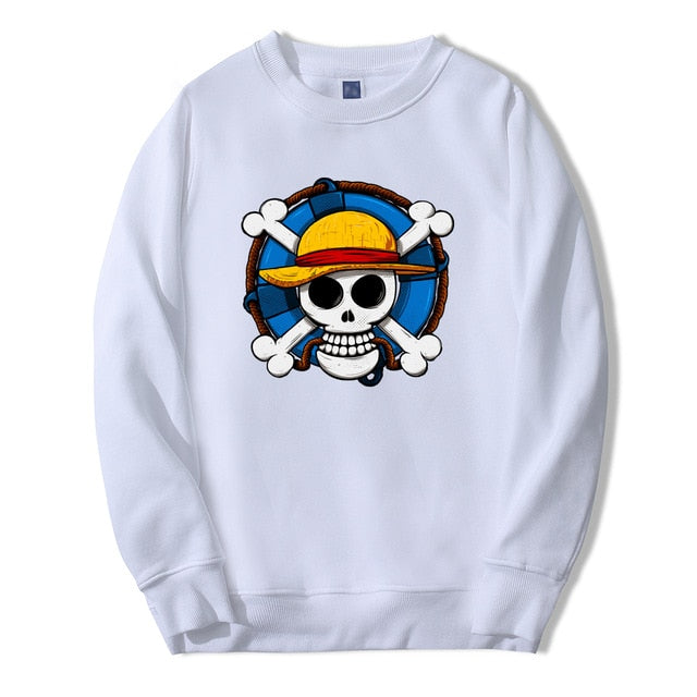 Japan Anime Skull One Piece Sweatshirts Pirate Flag 2019 Arrival Harajuku Mens Hoodies Fashion High Quality fitness Tracksuit