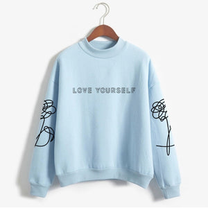 Women's Fashion Sweatshirt Tops Printed Harajuku Hoodies Kpop Clothes
