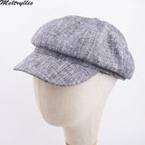 [Meltryllis]Spring Autumn Octagonal Cap For Men Women Solid Hats Stylish Artist Painter Newsboy Hat Women's Casual Berets Caps