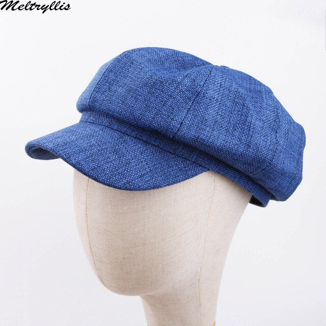[Meltryllis]Spring Autumn Octagonal Cap For Men Women Solid Hats Stylish Artist Painter Newsboy Hat Women's Casual Berets Caps