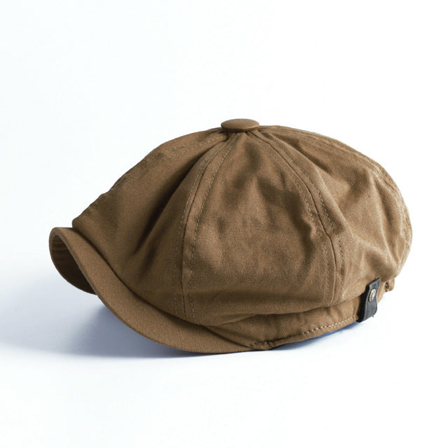 Men's Fashion Solid Color Caps Casual Autumn Unisex Flat Hat Casquette Women Men Retro Cap Simple Gifts For Friends