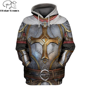 PLstar Cosmos Knights Templar Art Tracksuit 3D full Printed Hoodie/Sweatshirt/Jacket/shirts Men Women HIP HOP casual Harajuku-3