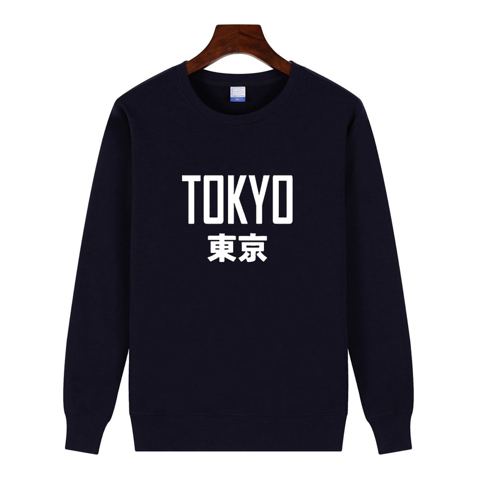 New Arrivals Fashion Harajuku Tokyo Printing Sweatshirt Pullover Hoodies Unisex Hip Hop Hoodie Plus Size Moletom Masculino