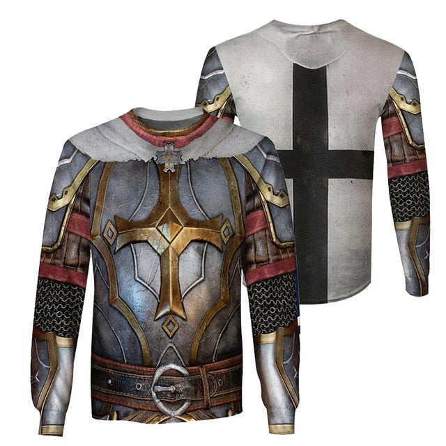 PLstar Cosmos Knights Templar Art Tracksuit 3D full Printed Hoodie/Sweatshirt/Jacket/shirts Men Women HIP HOP casual Harajuku-3