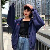 Jackets Women Single Breasted Hooded Simple All-match Korean Style Leisure Daily Loose Jacket Womens Trendy Ulzzang Outerwear