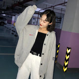 Jackets Women Single Breasted Hooded Simple All-match Korean Style Leisure Daily Loose Jacket Womens Trendy Ulzzang Outerwear