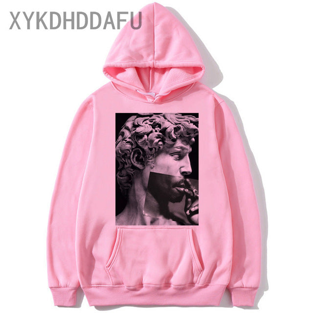 Michelangelo Hands Hoodie Harajuku Women/men Streetwear Hoodies david bowie Sweatshirt Cool Clothes female/Male hood 2020