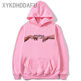 Michelangelo Hands Hoodie Harajuku Women/men Streetwear Hoodies david bowie Sweatshirt Cool Clothes female/Male hood 2020