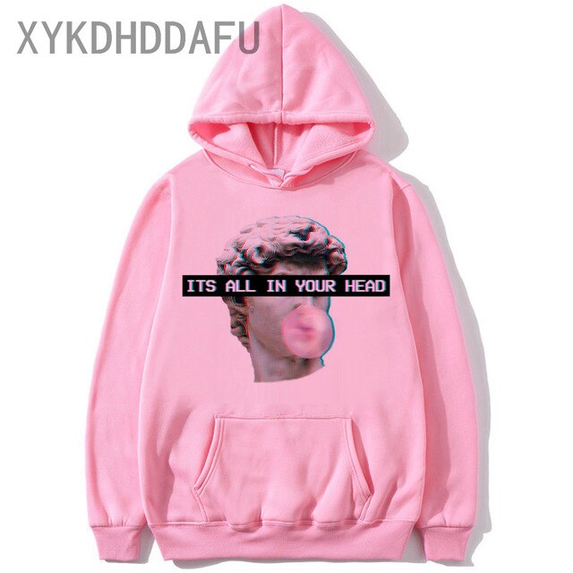 Michelangelo Hands Hoodie Harajuku Women/men Streetwear Hoodies david bowie Sweatshirt Cool Clothes female/Male hood 2020