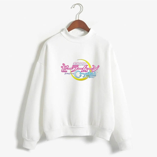 Kawaii Pretty Guardian Sailor Moon Crystal  Fashion Women's Clothing Sweatshirt Cartoon print hoody girls autumn fashion top