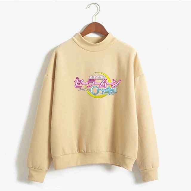 Kawaii Pretty Guardian Sailor Moon Crystal  Fashion Women's Clothing Sweatshirt Cartoon print hoody girls autumn fashion top
