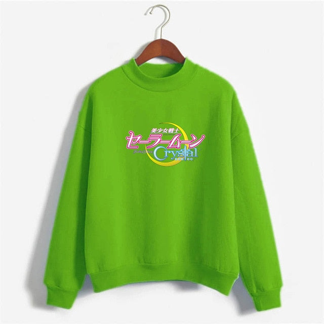 Kawaii Pretty Guardian Sailor Moon Crystal  Fashion Women's Clothing Sweatshirt Cartoon print hoody girls autumn fashion top