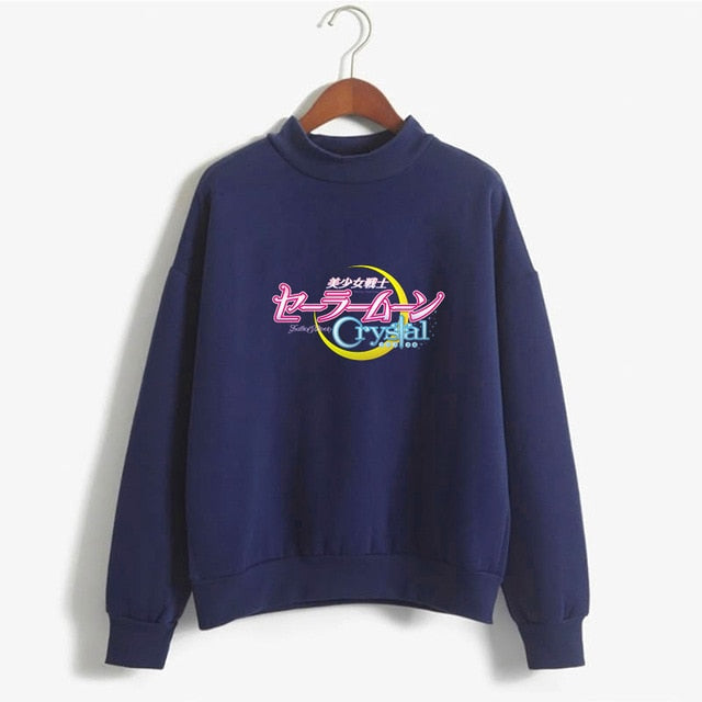 Kawaii Pretty Guardian Sailor Moon Crystal  Fashion Women's Clothing Sweatshirt Cartoon print hoody girls autumn fashion top