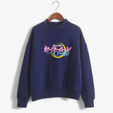 Kawaii Pretty Guardian Sailor Moon Crystal  Fashion Women's Clothing Sweatshirt Cartoon print hoody girls autumn fashion top
