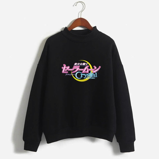 Kawaii Pretty Guardian Sailor Moon Crystal  Fashion Women's Clothing Sweatshirt Cartoon print hoody girls autumn fashion top