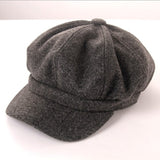 Winter Hats for Women Solid Plain Octagonal Newsboy Cap Men Ladies Casual Wool Hat Winter Beret Women Painter Cap