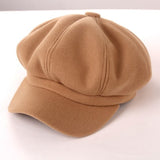 Winter Hats for Women Solid Plain Octagonal Newsboy Cap Men Ladies Casual Wool Hat Winter Beret Women Painter Cap