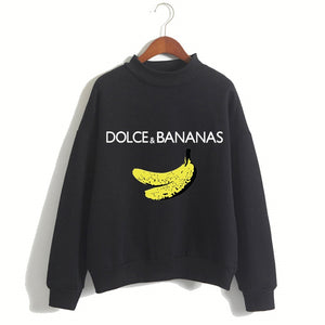 Women Funny Bananas Luxury Brand Hoodies Female Social Kpop Hoodies & Sweatshirts 90s Lady Yong Girl Drop Ship