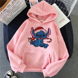 Lilo Stitch Hoodies Aesthetic Vintage Hot Cartoon Kawaii Women Swearshirt Christmas Casual Autumn Clothes Harajuku Tees