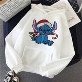 Lilo Stitch Hoodies Aesthetic Vintage Hot Cartoon Kawaii Women Swearshirt Christmas Casual Autumn Clothes Harajuku Tees