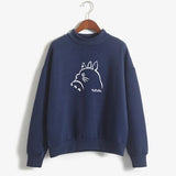 Women Hoodies Cartoon Printed Autumn Girls Harajuku Totoro Sweatshirt Winter Fleece Casual Hoodies Fleece Tracksuit Dropship