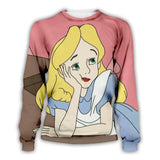 Newest Princess Cartoon 3D sweatshirt Anime movie pattern Printed Sweatshirt hoodie Unisex good quality streetwear style-001