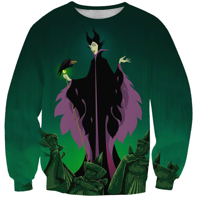 Newest Princess Cartoon 3D sweatshirt Anime movie pattern Printed Sweatshirt hoodie Unisex good quality streetwear style-001