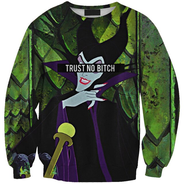 Newest Princess Cartoon 3D sweatshirt Anime movie pattern Printed Sweatshirt hoodie Unisex good quality streetwear style-001
