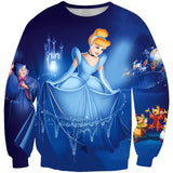 Newest Princess Cartoon 3D sweatshirt Anime movie pattern Printed Sweatshirt hoodie Unisex good quality streetwear style-001
