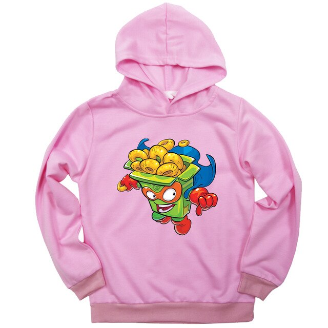 Kids Super Zings Sweatshirts For Boys Girls Autumn Spring Teenage Hoodies Long Sleeve Hooded Kids Pullover Sportswear