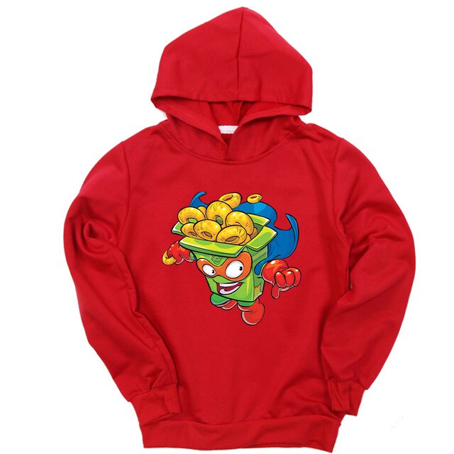 Kids Super Zings Sweatshirts For Boys Girls Autumn Spring Teenage Hoodies Long Sleeve Hooded Kids Pullover Sportswear