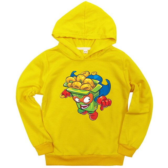 Kids Super Zings Sweatshirts For Boys Girls Autumn Spring Teenage Hoodies Long Sleeve Hooded Kids Pullover Sportswear