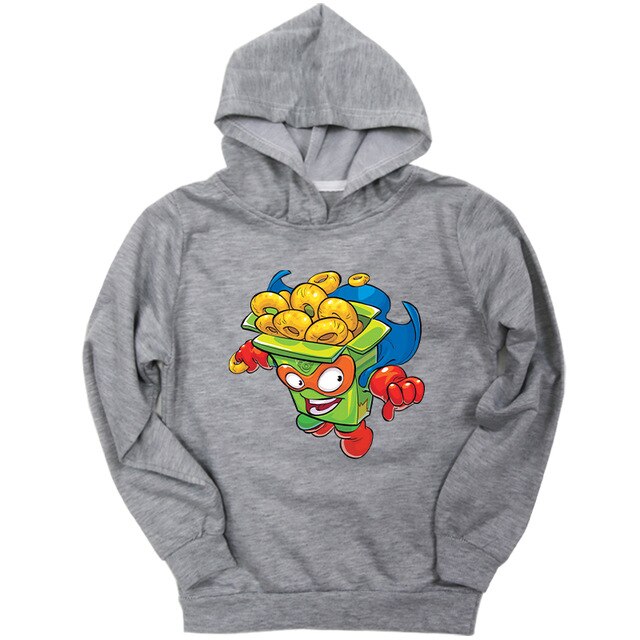 Kids Super Zings Sweatshirts For Boys Girls Autumn Spring Teenage Hoodies Long Sleeve Hooded Kids Pullover Sportswear