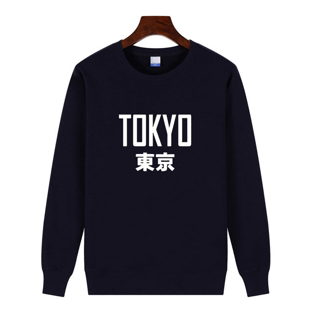 New Arrivals Fashion Harajuku Tokyo Printing Sweatshirt Pullover Hoodies Unisex Hip Hop Hoodie Plus Size Moletom Masculino