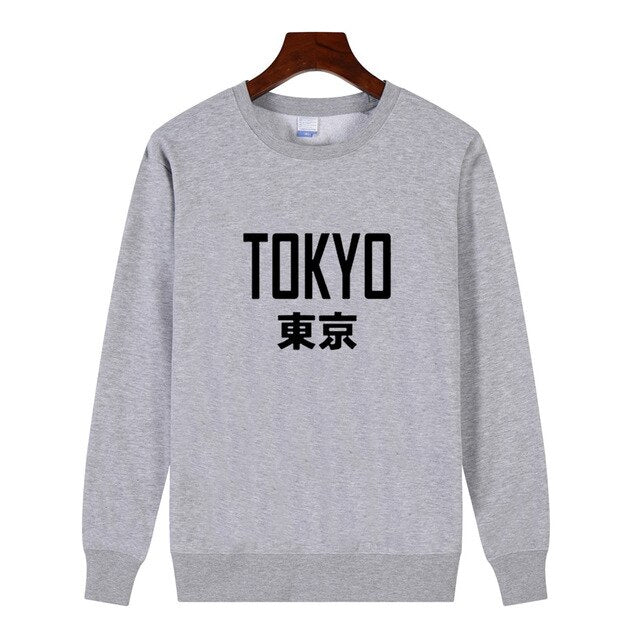 New Arrivals Fashion Harajuku Tokyo Printing Sweatshirt Pullover Hoodies Unisex Hip Hop Hoodie Plus Size Moletom Masculino
