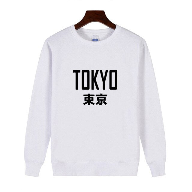 New Arrivals Fashion Harajuku Tokyo Printing Sweatshirt Pullover Hoodies Unisex Hip Hop Hoodie Plus Size Moletom Masculino