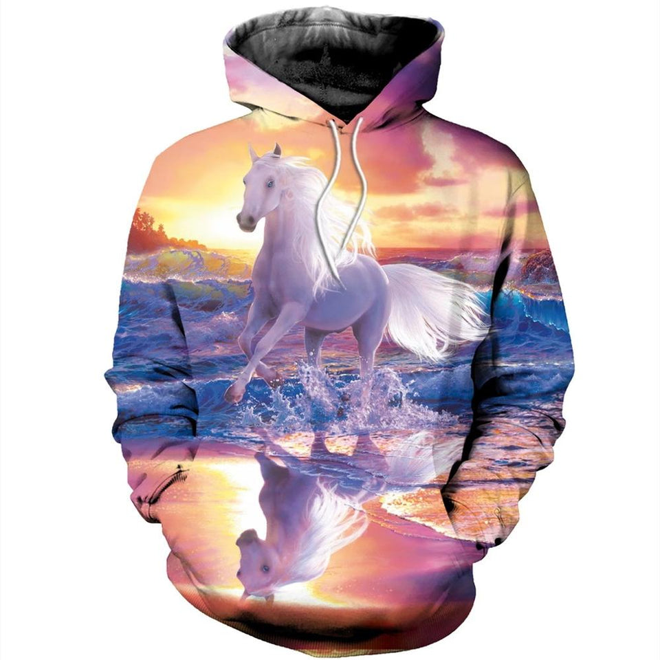 PLstar Cosmos animal Champion medal horse racing 3d hoodies/Sweatshirt Winter autumn long selvee Harajuku streetwear-5