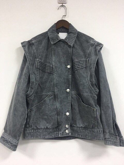 Women Jacket IS 2020 Early Spring New Denim Straight Denim Jacket Women