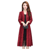 Summer women's lace jacket women's mid-length sunscreen cardigan thin section hollow lace cardigan cape coat shawl plus size 5XL