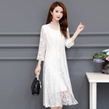 Summer women's lace jacket women's mid-length sunscreen cardigan thin section hollow lace cardigan cape coat shawl plus size 5XL