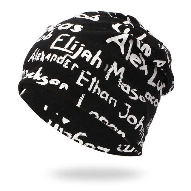 Sports Running Caps Beanie Cap Letter  Cotton Knit Hat Headwear Women Men Outdoor Autumn Winter Hiking Warm Hats