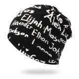 Sports Running Caps Beanie Cap Letter  Cotton Knit Hat Headwear Women Men Outdoor Autumn Winter Hiking Warm Hats